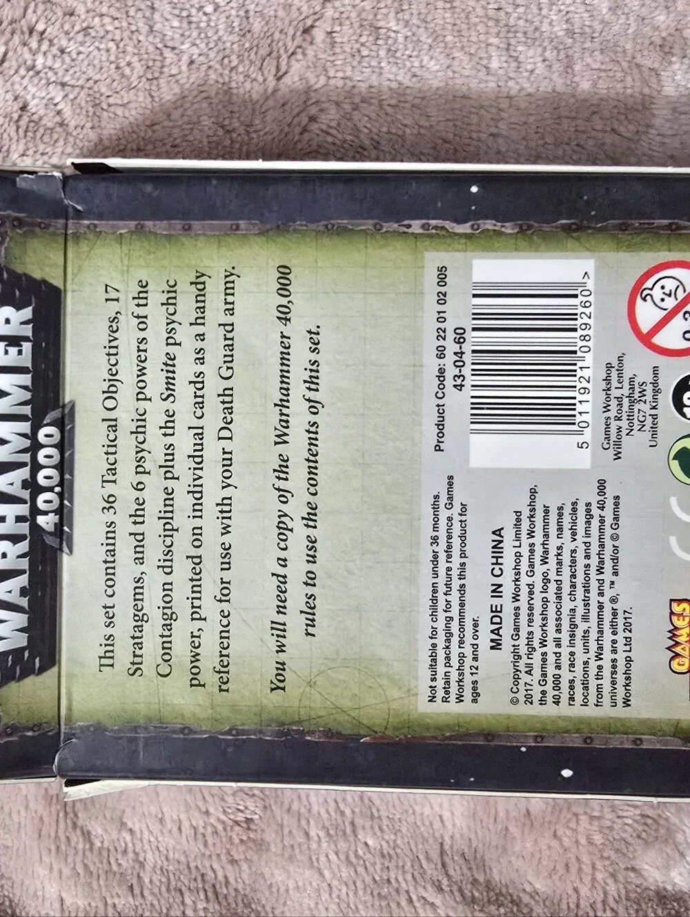 Warhammer 40K Datacards  3 Sets Tyranids And Death Guards Packs